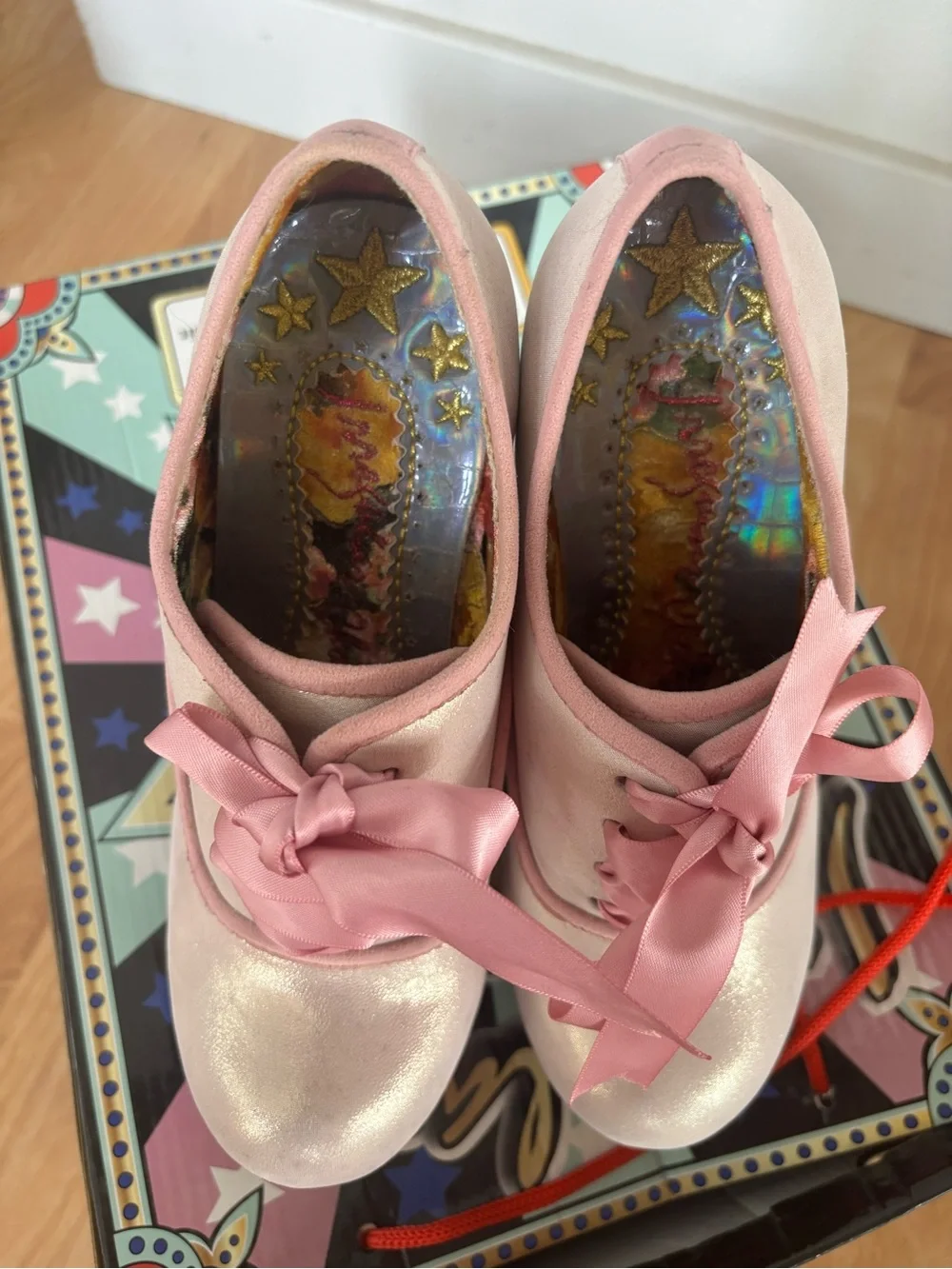 Irregular Choice Ballerina Glissade Heels in Pink